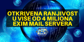 Otkrivena ranjivost u više od 4 miliona Exim mail servera