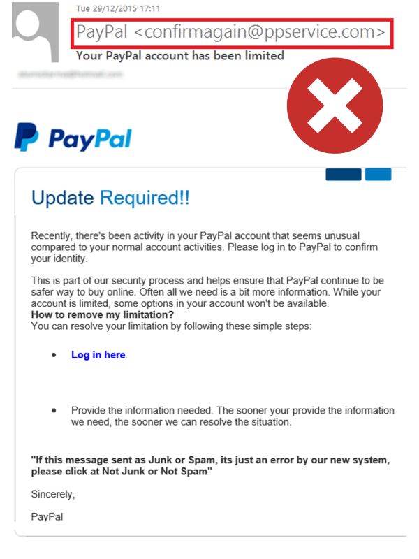 Phishing PayPal