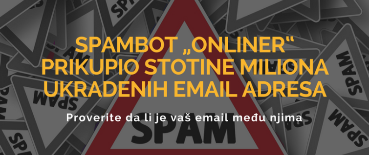 Spambot „Onliner“ prikupio stotine miliona ukradenih email adresa