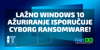 Lažno Windows 10 ažuriranje isporučuje Cyborg ransomware!