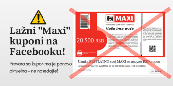 Lažni Maxi kuponi na Facebooku