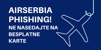 AirSerbia phishing - ne nasedajte na besplatne karte