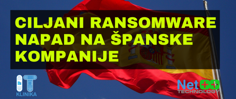 Ciljani ransomware napad na španske kompanije