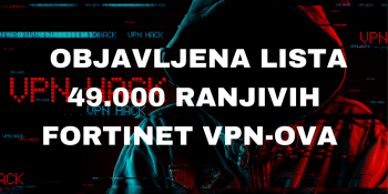 Haker objavio listu 49.000 ranjivih Fortinet VPN uređaja