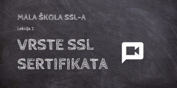 Mala škola SSL-a / Lekcija 2: Vrste SSL sertifikata [VIDEO]